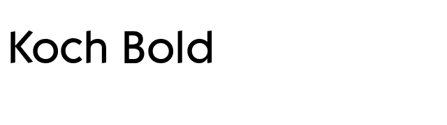 Koch Bold font preview