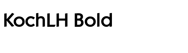 KochLH Bold font preview