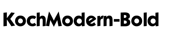 KochModern-Bold font preview