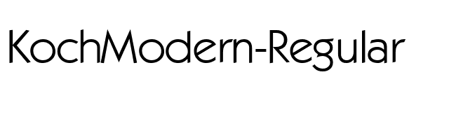 KochModern-Regular font preview