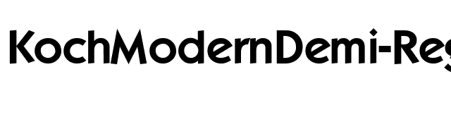 KochModernDemi-Regular font preview