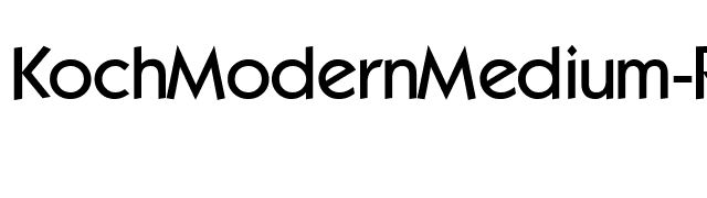 KochModernMedium-Regular font preview