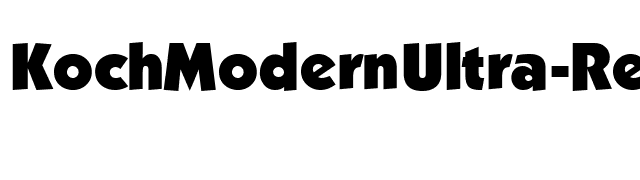 KochModernUltra-Regular font preview