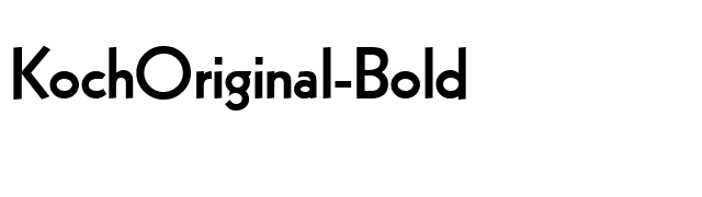 KochOriginal-Bold font preview