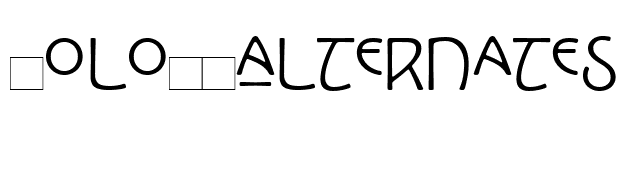 KoloLPAlternates font preview