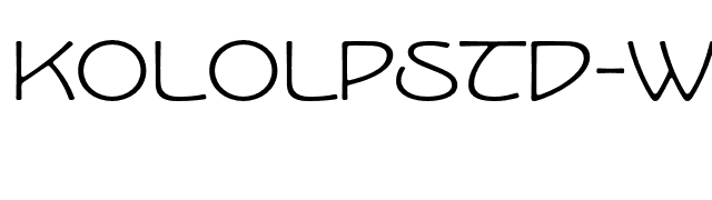 KoloLPStd-Wide font preview