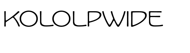 KoloLPWide font preview