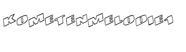 KometenMelodie1 font preview