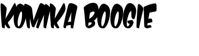 Komika Boogie font preview