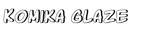 Komika Glaze font preview