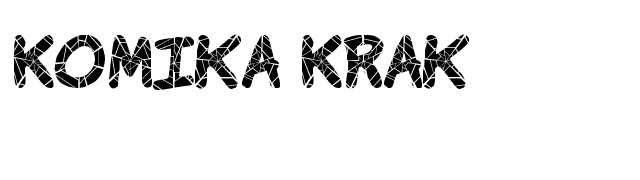 Komika Krak font preview