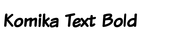 Komika Text Bold font preview