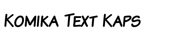 Komika Text Kaps font preview