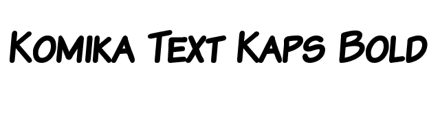 Komika Text Kaps Bold font preview