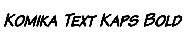 Komika Text Kaps Bold Italic font preview