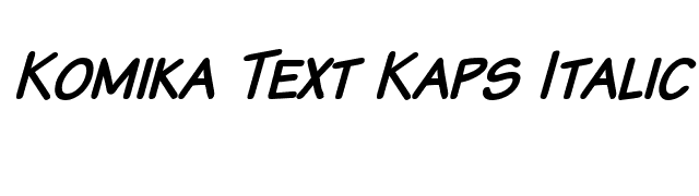 Komika Text Kaps Italic font preview