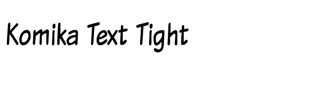 Komika Text Tight font preview