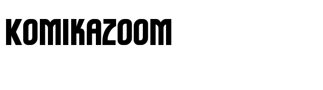 Komikazoom font preview