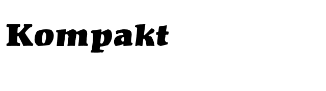 Kompakt font preview