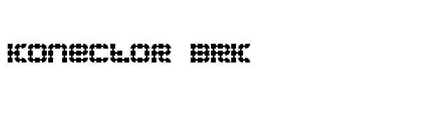 Konector BRK font preview