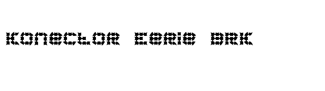 Konector Eerie BRK font preview