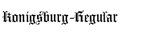 Konigsburg-Regular font preview