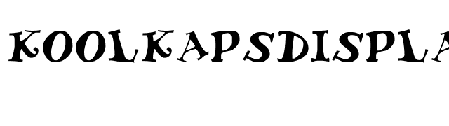 KoolKapsDisplay font preview