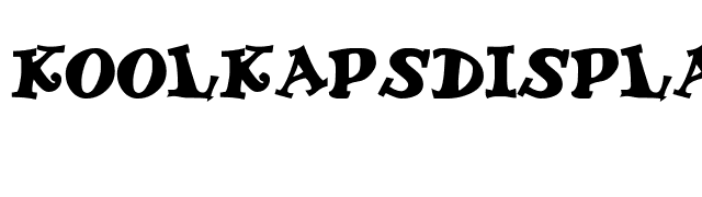 KoolKapsDisplay Bold font preview