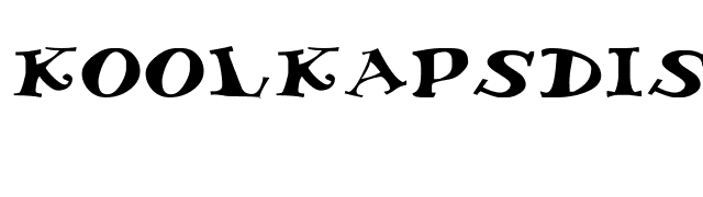 KoolKapsDisplayHvy font preview