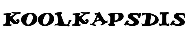 KoolKapsDisplayHvy Bold font preview