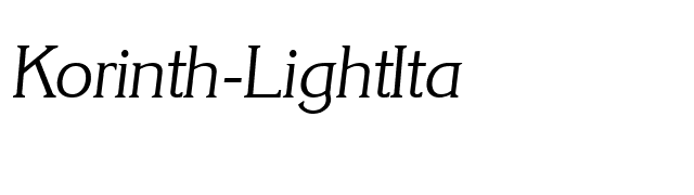 Korinth-LightIta font preview