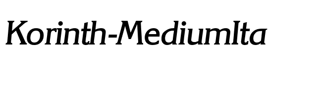 Korinth-MediumIta font preview
