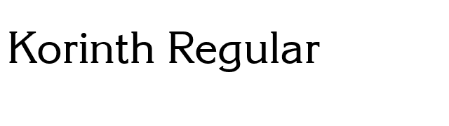 Korinth-Regular font preview