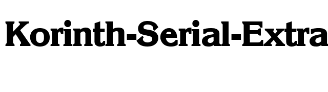 Korinth-Serial-ExtraBold-Regular font preview