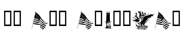 KR All American font preview