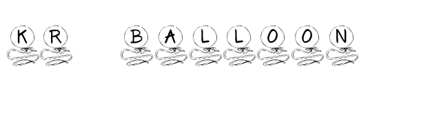KR Balloon font preview