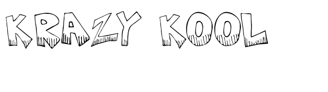 Krazy Kool font preview