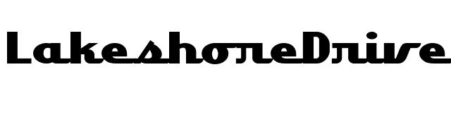 LakeshoreDrive font preview