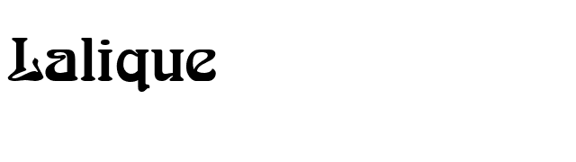 Lalique font preview