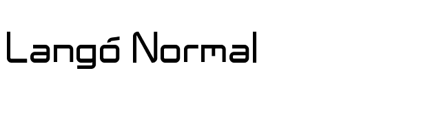 Langó Normal font preview