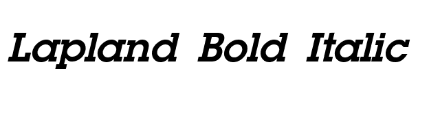 Lapland Bold Italic font preview