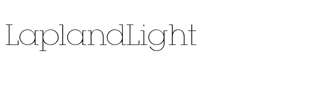 LaplandLight font preview