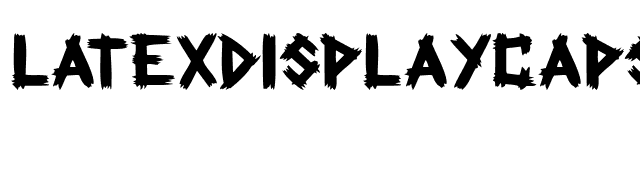 LatexDisplayCapsSSK font preview