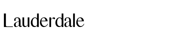 Lauderdale font preview