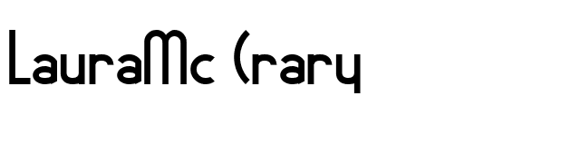 LauraMc Crary font preview