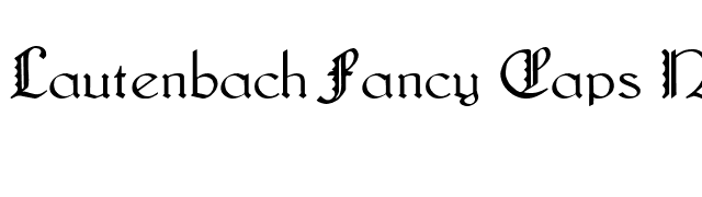 Lautenbach Fancy Caps Normal font preview