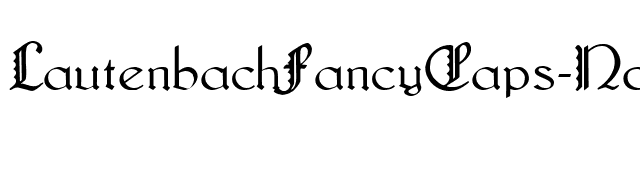 LautenbachFancyCaps-Normal font preview