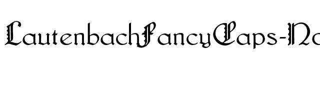 LautenbachFancyCaps-Normal OTF font preview