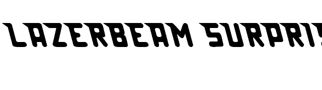 Lazerbeam surprise font preview