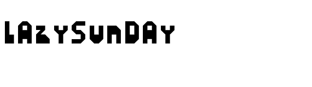 LazySunday font preview